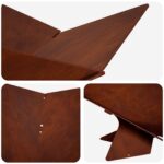 vidaXL Ohnisko Hrdzavý 53 x 53 x 18,5 cm Poveternostne odolná oceľ – Obrázok 5