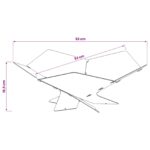 vidaXL Ohnisko Hrdzavý 53 x 53 x 18,5 cm Poveternostne odolná oceľ – Obrázok 8