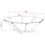 vidaXL Ohnisko Hrdzavý 50 x 50 x 15,5 cm Poveternostne odolná oceľ – Obrázok 8