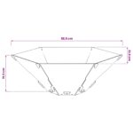 vidaXL Ohnisko Čierna 58,5 x 51,5 x 19,5 cm Oceľ – Obrázok 6