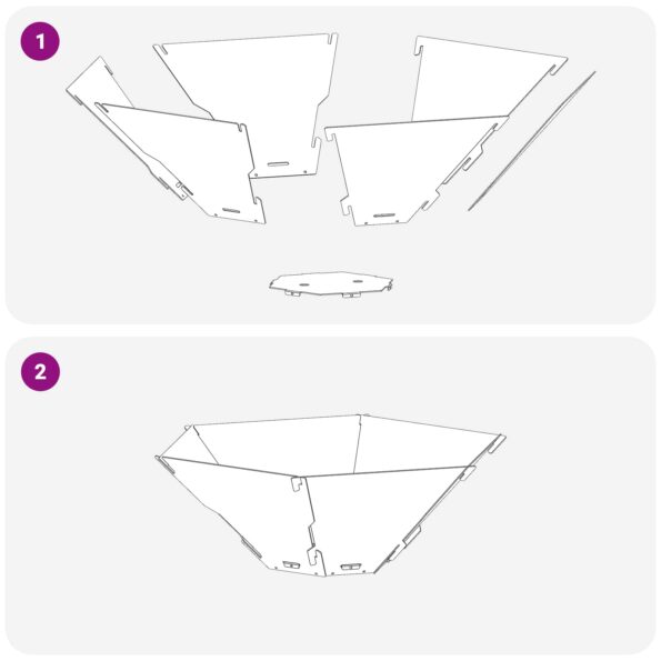 vidaXL Ohnisko Hrdzavý 58,5 x 51,5 x 19,5 cm Poveternostne odolná oceľ – Obrázok 7