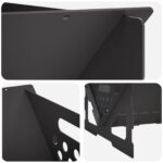 vidaXL Ohnisko Čierna 60 x 40 x 20 cm Oceľ – Obrázok 4