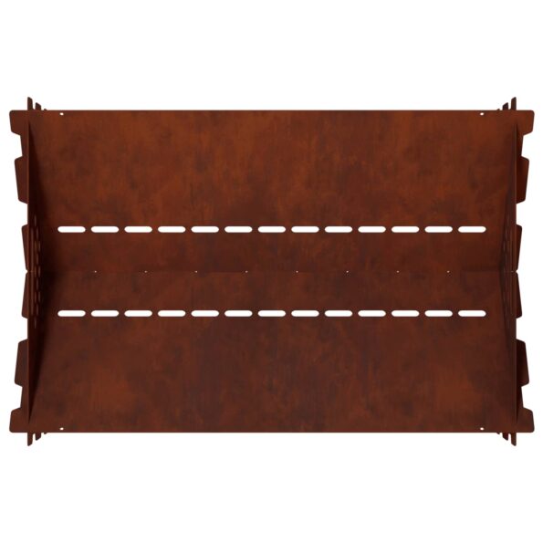 vidaXL Ohnisko Hrdzavý 60 x 40 x 20 cm Poveternostne odolná oceľ – Obrázok 4