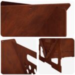 vidaXL Ohnisko Hrdzavý 60 x 40 x 20 cm Poveternostne odolná oceľ – Obrázok 5
