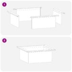 vidaXL Krúžok na ohnisko Čierna 60 x 60 x 25 cm Oceľ – Obrázok 5