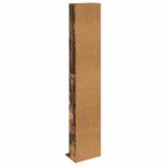 vidaXL CD Skrinka Dymový dub 33 x 23,5 x 175 cm Kompozitné drevo – Obrázok 6