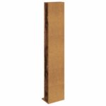 vidaXL CD Skrinka Staré drevo 33 x 23,5 x 175 cm Kompozitné drevo – Obrázok 6