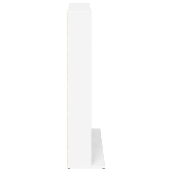 vidaXL CD Skrinka Biela 96 x 23,5 x 97,5 cm Kompozitné drevo – Obrázok 5