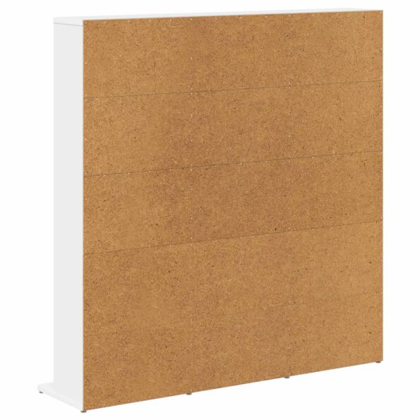 vidaXL CD Skrinka Biela 96 x 23,5 x 97,5 cm Kompozitné drevo – Obrázok 6