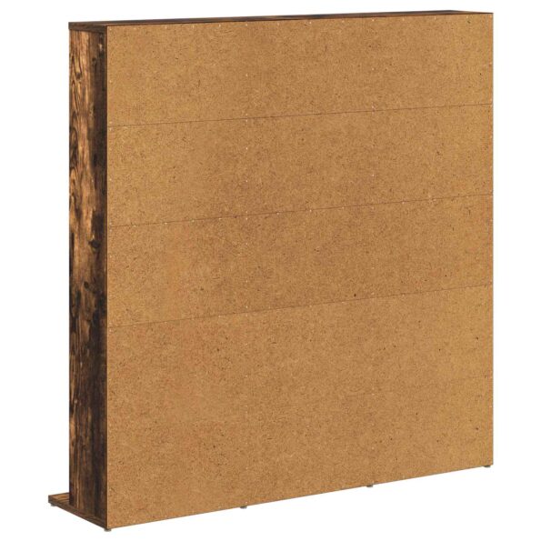 vidaXL CD Skrinka Dymový dub 96 x 23,5 x 97,5 cm Kompozitné drevo – Obrázok 6