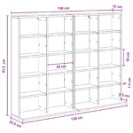 vidaXL CD Skrinka 2 ks Biela 65 x 23,5 x 97,5 cm Kompozitné drevo – Obrázok 10