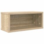 vidaXL Roh na skladovanie CD 2 ks Dub sonoma 40 x 17 x 17 cm – Obrázok 4