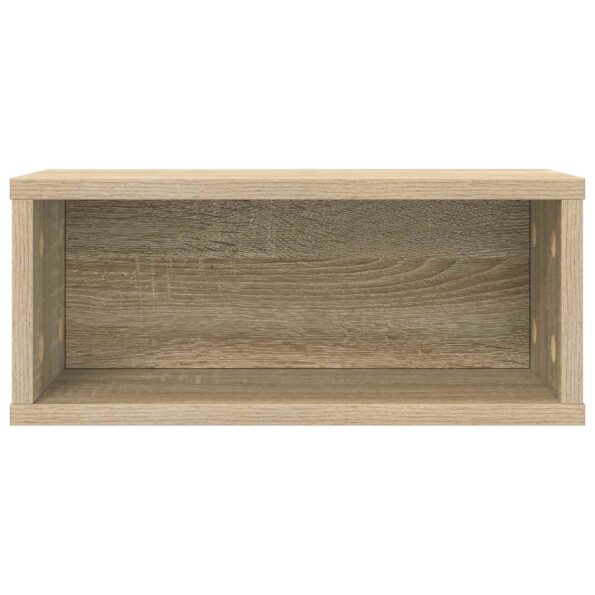 vidaXL Roh na skladovanie CD 2 ks Dub sonoma 40 x 17 x 17 cm – Obrázok 5