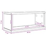 vidaXL Roh na skladovanie CD 2 ks Betónovo sivá 40 x 17 x 17 cm – Obrázok 11