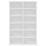 vidaXL CD Skrinka Biela 60 x 17 x 92 cm Kompozitné drevo – Obrázok 4