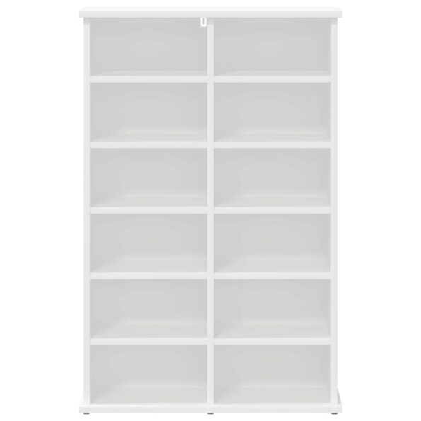 vidaXL CD Skrinka Biela 60 x 17 x 92 cm Kompozitné drevo – Obrázok 4