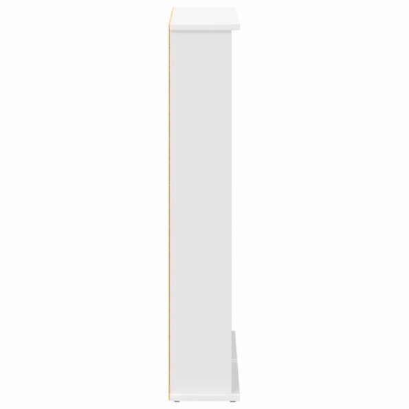 vidaXL CD Skrinka Biela 60 x 17 x 92 cm Kompozitné drevo – Obrázok 5