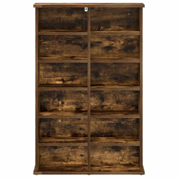 vidaXL CD Skrinka Dymový dub 60 x 17 x 92 cm Kompozitné drevo – Obrázok 4