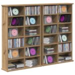 vidaXL CD Skrinka 2 ks Dub artisan 60 x 17 x 92 cm Kompozitné drevo – Obrázok 3