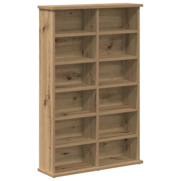 vidaXL CD Skrinka 2 ks Dub artisan 60 x 17 x 92 cm Kompozitné drevo – Obrázok 4