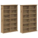 vidaXL CD Skrinka 2 ks Dub artisan 60 x 17 x 92 cm Kompozitné drevo – Obrázok 5