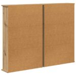 vidaXL CD Skrinka 2 ks Dub artisan 60 x 17 x 92 cm Kompozitné drevo – Obrázok 8