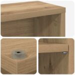 vidaXL CD Skrinka 2 ks Dub artisan 60 x 17 x 92 cm Kompozitné drevo – Obrázok 9