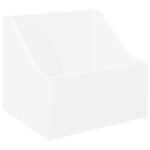 vidaXL Box na LP platne Biela 37 x 33 x 32 cm Kompozitné drevo – Obrázok 2