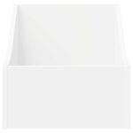 vidaXL Box na LP platne Biela 37 x 33 x 32 cm Kompozitné drevo – Obrázok 4