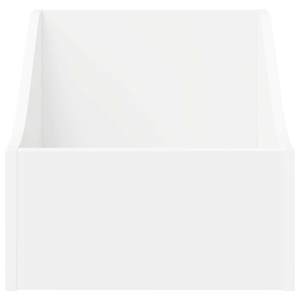 vidaXL Box na LP platne Biela 37 x 33 x 32 cm Kompozitné drevo – Obrázok 4
