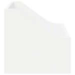 vidaXL Box na LP platne Biela 37 x 33 x 32 cm Kompozitné drevo – Obrázok 5