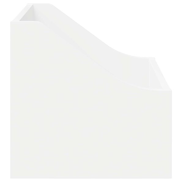 vidaXL Box na LP platne Biela 37 x 33 x 32 cm Kompozitné drevo – Obrázok 5