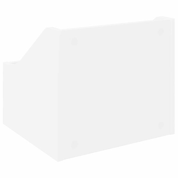 vidaXL Box na LP platne Biela 37 x 33 x 32 cm Kompozitné drevo – Obrázok 6