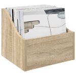 vidaXL Box na LP platne 2 ks Dub sonoma 37 x 33 x 32 cm – Obrázok 3