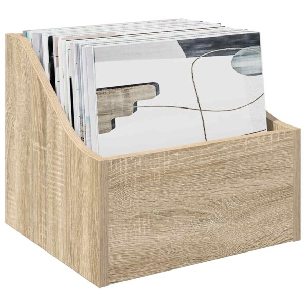 vidaXL Box na LP platne 2 ks Dub sonoma 37 x 33 x 32 cm – Obrázok 3