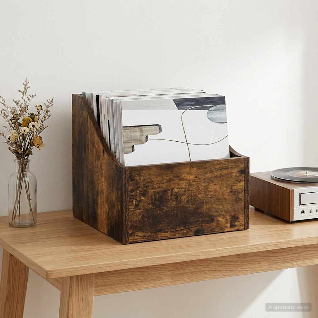 8012770_1.jpg vidaXL Box na LP platne Dymový dub 37 x 33 x 32 cm Kompozitné drevo – Obrázok 1