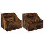 vidaXL Box na LP platne 2 ks Dymový dub 37 x 33 x 32 cm – Obrázok 2
