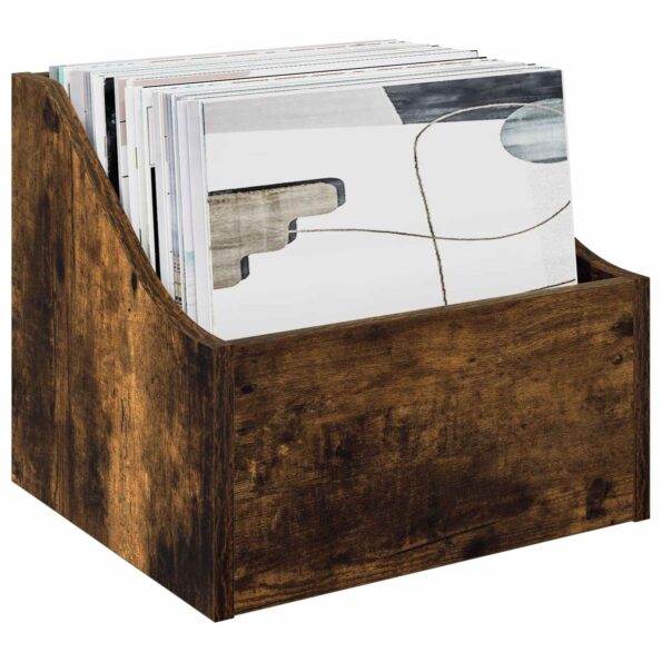 vidaXL Box na LP platne 2 ks Dymový dub 37 x 33 x 32 cm – Obrázok 3