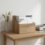 vidaXL Box na LP platne Dub artisan 37 x 33 x 32 cm Kompozitné drevo