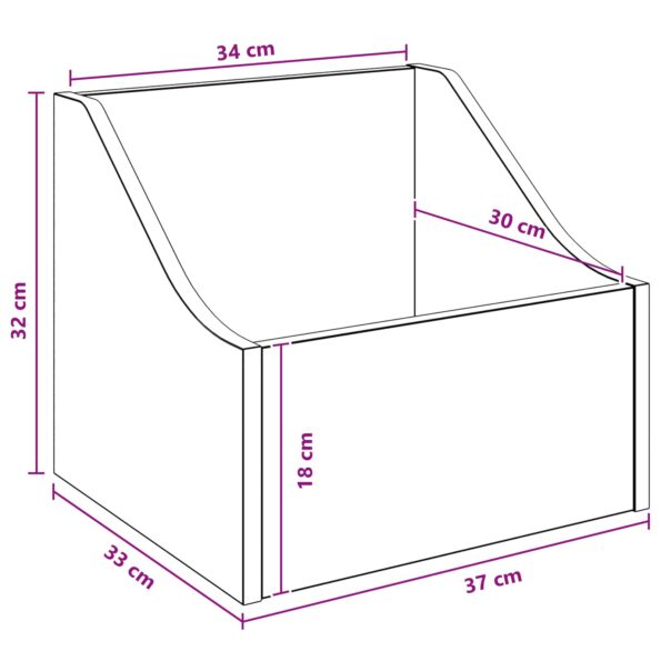 vidaXL Box na LP platne 2 ks Dub artisan 37 x 33 x 32 cm – Obrázok 9