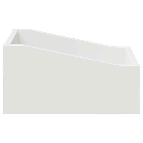 vidaXL Box na LP platne Biela 23 x 33 x 16 cm Kompozitné drevo – Obrázok 5
