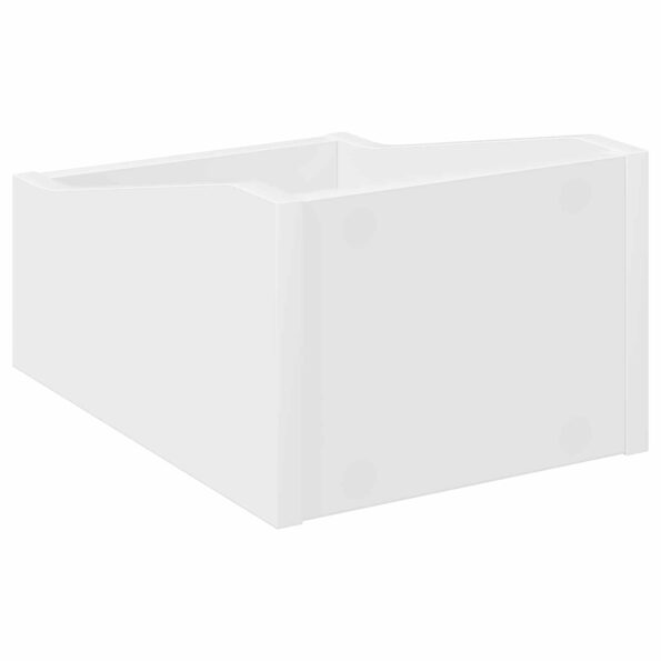 vidaXL Box na LP platne Biela 23 x 33 x 16 cm Kompozitné drevo – Obrázok 6