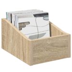 vidaXL Box na LP platne Dub sonoma 23 x 33 x 16 cm Kompozitné drevo – Obrázok 3