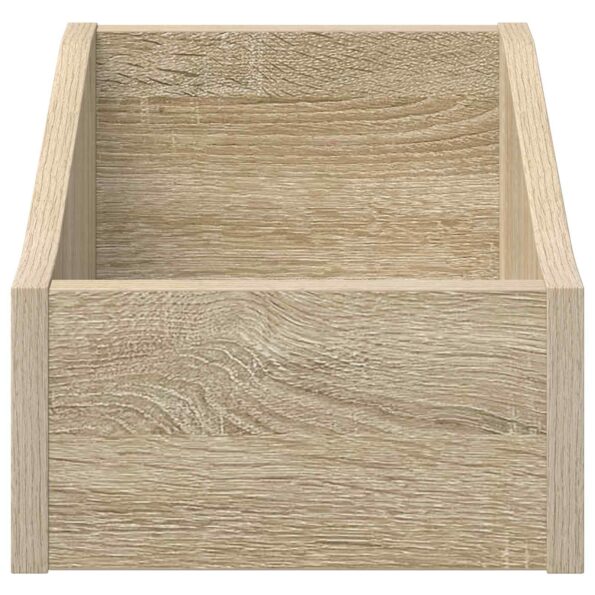vidaXL Box na LP platne Dub sonoma 23 x 33 x 16 cm Kompozitné drevo – Obrázok 4