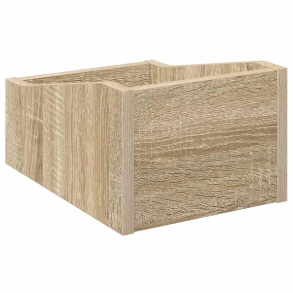 vidaXL Box na LP platne Dub sonoma 23 x 33 x 16 cm Kompozitné drevo – Obrázok 6