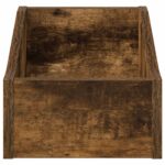 vidaXL Box na LP platne Dymový dub 23 x 33 x 16 cm Kompozitné drevo – Obrázok 4