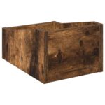 vidaXL Box na LP platne Dymový dub 23 x 33 x 16 cm Kompozitné drevo – Obrázok 6