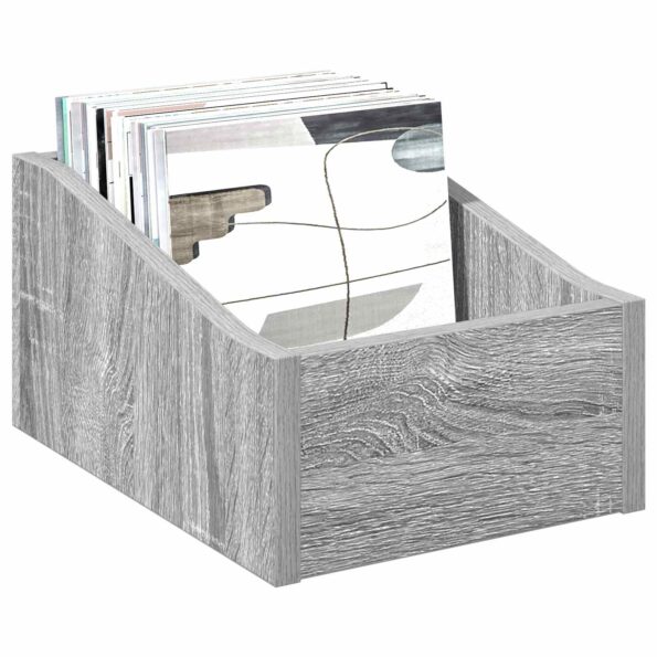 vidaXL Box na LP platne 2 ks Sivý Sonoma 23 x 33 x 16 cm – Obrázok 3