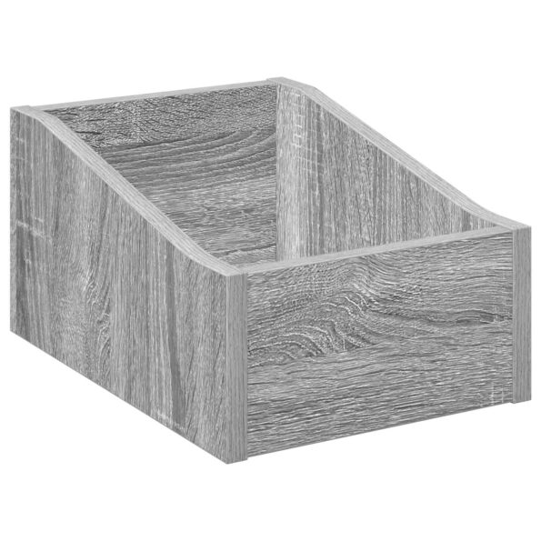 vidaXL Box na LP platne 2 ks Sivý Sonoma 23 x 33 x 16 cm – Obrázok 4