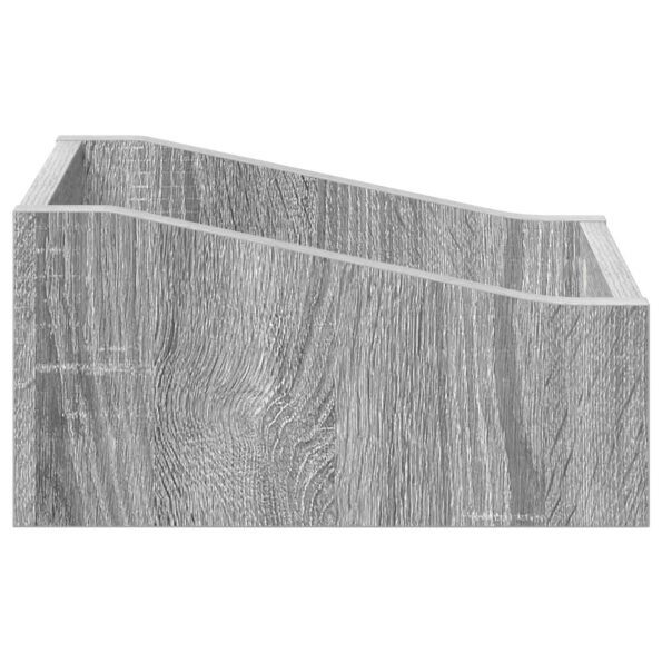 vidaXL Box na LP platne 2 ks Sivý Sonoma 23 x 33 x 16 cm – Obrázok 6